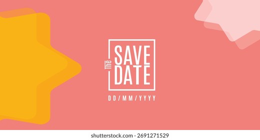 Save the date banner Swirl Elements with Gradients. Carnival 3D Pattern. Can be used for business, marketing and advertising. logo graphic design of event summit for Technology and upcoming events.