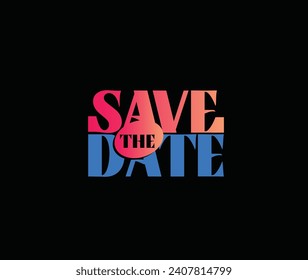 Save The Date Banner for Wedding invitation business, marketing and advertising. Vector illustration.