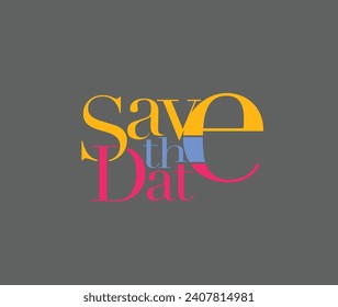 Save The Date Banner for Wedding invitation business, marketing and advertising. Vector illustration.