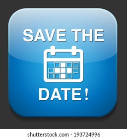 Save Date Button Stock Vector (Royalty Free) 193724996 | Shutterstock