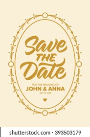 save the date calligraphy, invitation card