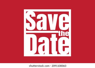 save the date calligraphy letter style