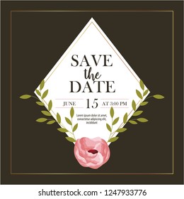 save the date card