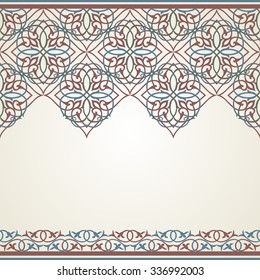 Save the date card. Background with filigree ornament.Vector illustration.