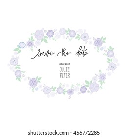 Save the date card invitation