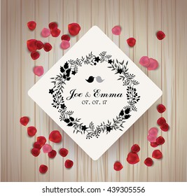 Speichern Sie die Datumskarte. Sommerdesign für Einladung, Hochzeit oder Grußkarten.