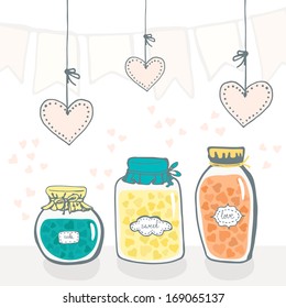 Save the date card template. Elegant wedding invitation in vector. Stylish romantic background in pastel colors for romantic designs. 