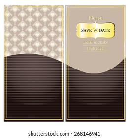 Save the date card, Wedding card invitation template 