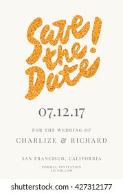 Save the date card. Wedding invitation template.