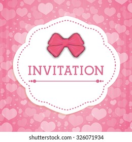 Save the date colorful card design, vector graphic.