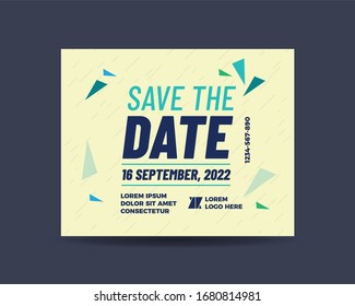 SAVE THE DATE Corporate invitation Postcard Design