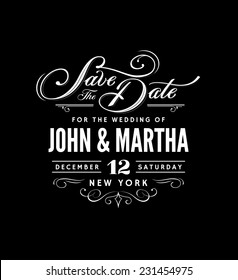 Save The Date Creative Lettering