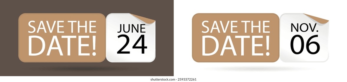 "Save the date!" with customizable date