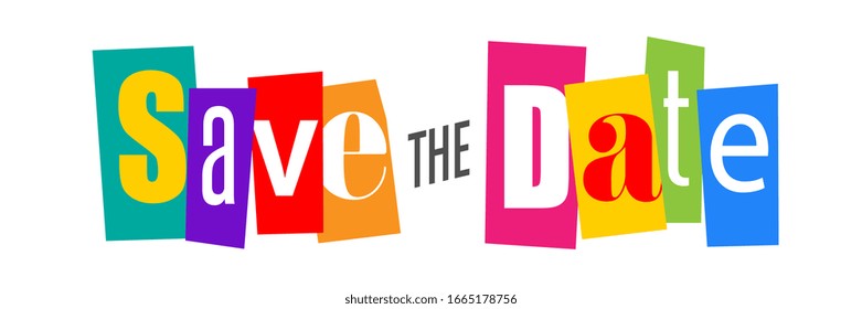 Save the date / cut out letters