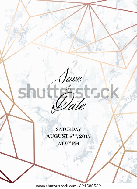Save Date Design Template Invitation Holiday Stock Vector Royalty Free