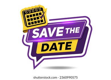 Save the date. Designed to design your website, logo, application.Save the date banner. 
