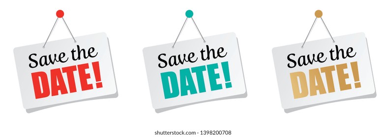 "Save the date" door sign