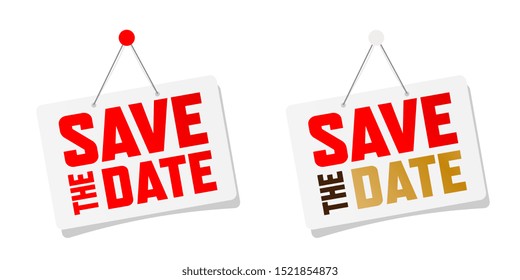 "Save the date" door sign