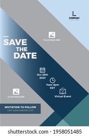 Save The Date Event Flyer Design Template 