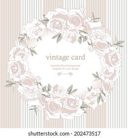 Save the date floral card. Wedding invitation. Border frame with flowers. Floral luxury ornamental pattern template for design.Vector illustration