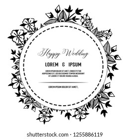 Save The Date Floral Hand Draw Vector Invitation