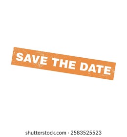 save the date grunge icon vector template