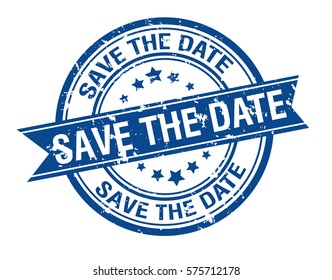 Save The Date Grunge  Stamp 