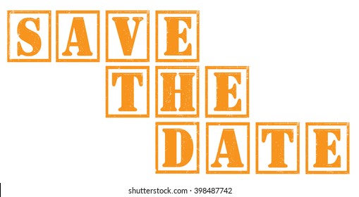 save the date grunge tag, vector illustration