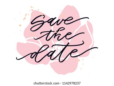 Save The date hand drawn lettering