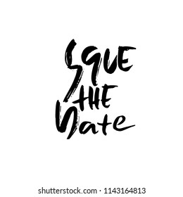 Save the date. Hand drawn lettering for wedding card. Ink modern dry brush typography poster. Vector calligraphy illustration.