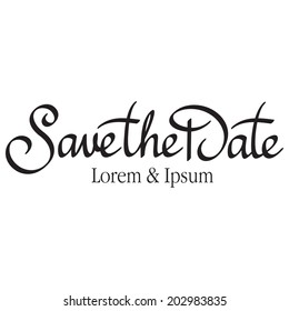 Save The Date Hand Lettering Handmade Calligraphy