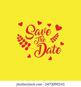 Save the date illustration for life special occasions