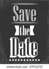 save the date, illustration in vector format