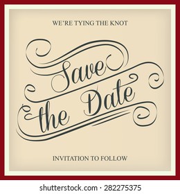 Save the Date, illustrator format eps10