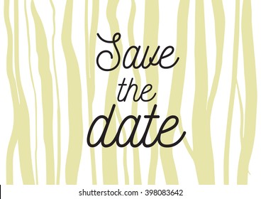 Save the date inscription. Greeting card with calligraphy. Hand drawn lettering design. Photo overlay. Typography for banner, poster or apparel design. Isolated vector element.