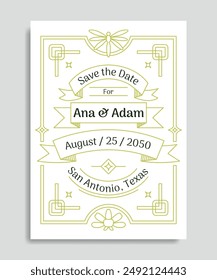 save the date invitation card