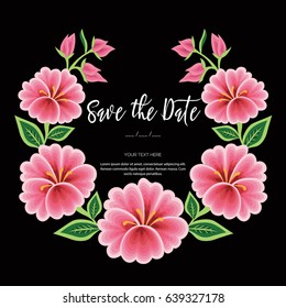 Save The Date Invitation Card - Copy Space