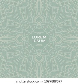 Save The Date invitation card design in henna tattoo style. Decorative mandala for print, poster,  cover, brochure, flyer, banner.