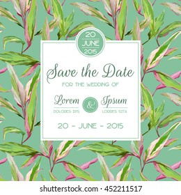 Save the Date, Invitation, Congratulation Card - for Wedding, Baby Shower - in vector