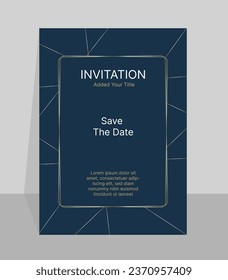 Save the date invitation cover page template