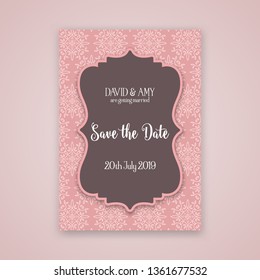 Guardar la invitación Date con un diseño decorativo