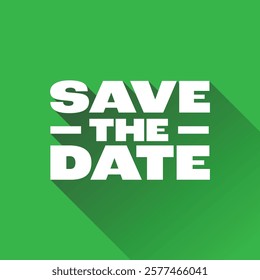Save the Date invitation lettering