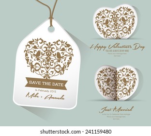 Salva la fecha recién casada, feliz día de San Valentín