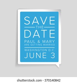 Save The Date Label