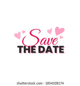 Save the date label icon badge vector