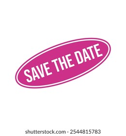 Save The Date Letter Rubber Stamp Template