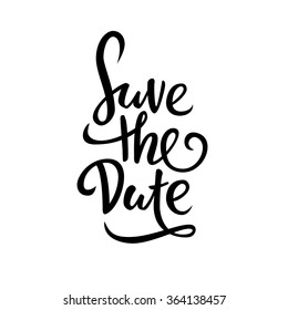 Save the date. lettering