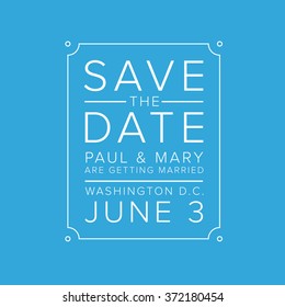 Save The Date Lettering