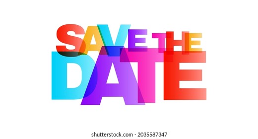 Save the date lettering illustration