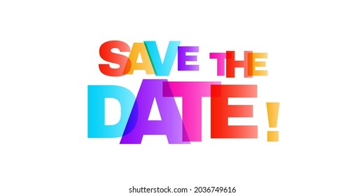 Save the date lettering illustration